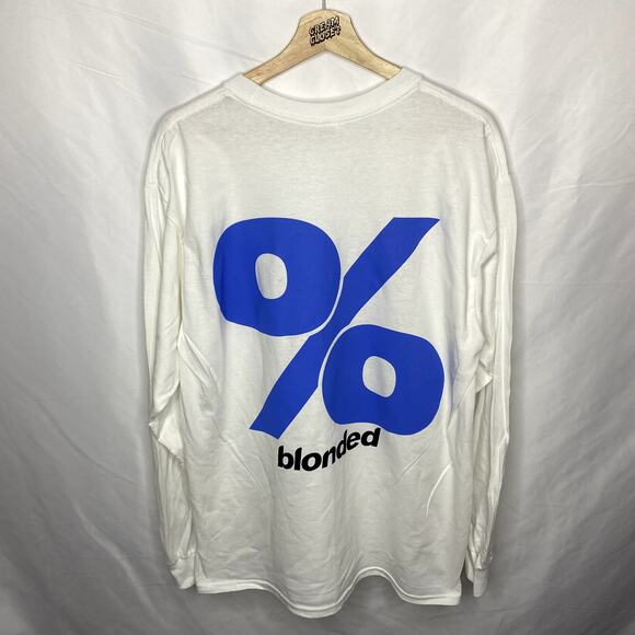 Frank Ocean Blonded Blond 42% Voters Longsleeve Tour Merch in White Large - Picture 3 of 3